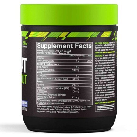 MusclePharm Combat Pré-Treino Framboesa Azul 279g: Energia e Foco Máximos - Imagem 2