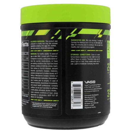 MusclePharm, Pré-Treino Combat, Sabor Punch de Frutas - 273 g - Image 4