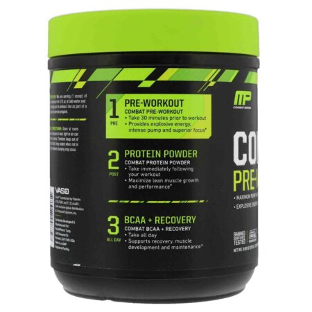 MusclePharm, Pré-Treino Combat, Sabor Punch de Frutas - 273 g - Image 5