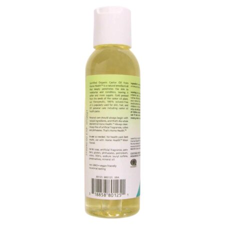 Home Health, Óleo de Mamona Orgânico Certificado - 4 fl oz (118 mL) - Image 2