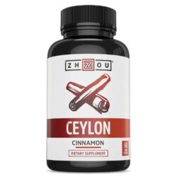 Zhou Nutrition Canela Ceilão em Cápsulas Vegetais: 60 Unidades para Saúde e Bem-Estar