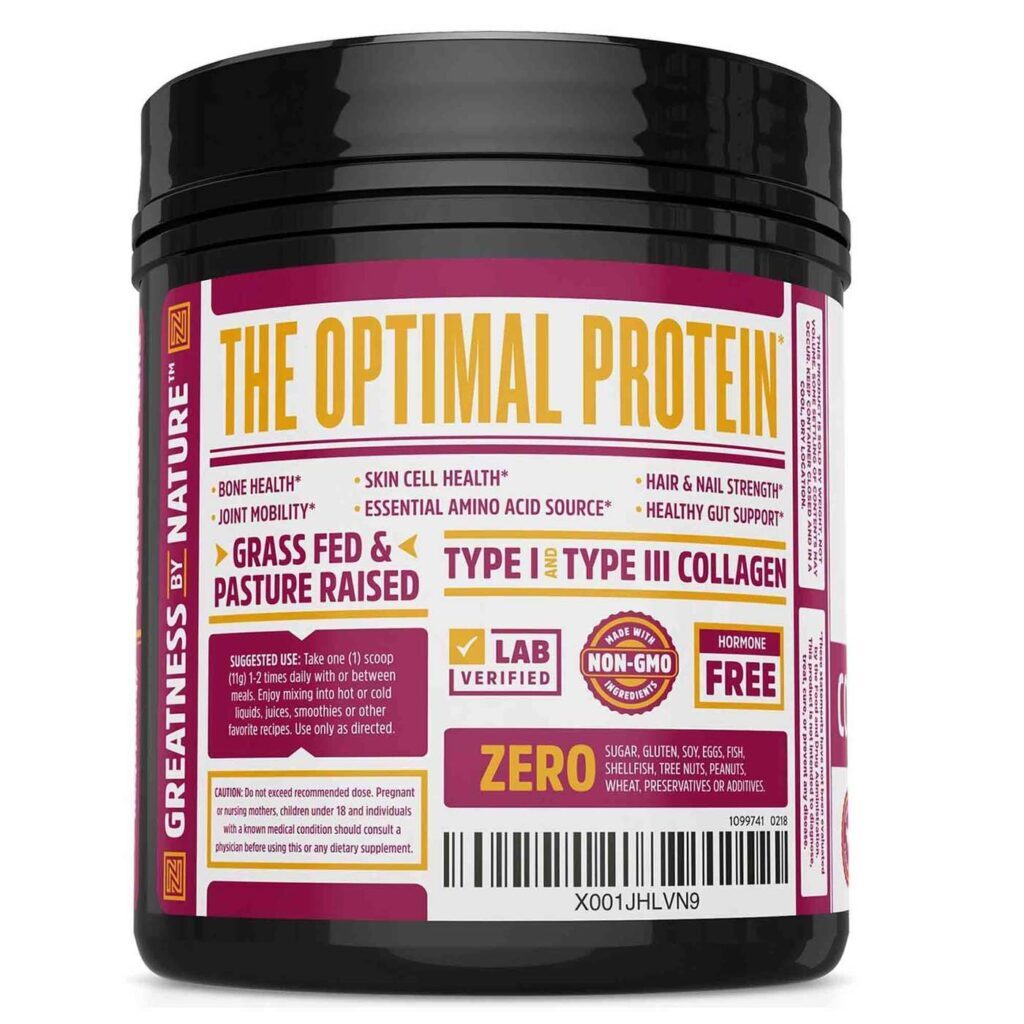 Zhou Proteína Hidrolisada de Peptídeos de Colágeno Sem Sabor 510g - Pele, Cabelo e Articulações - Imagem 2
