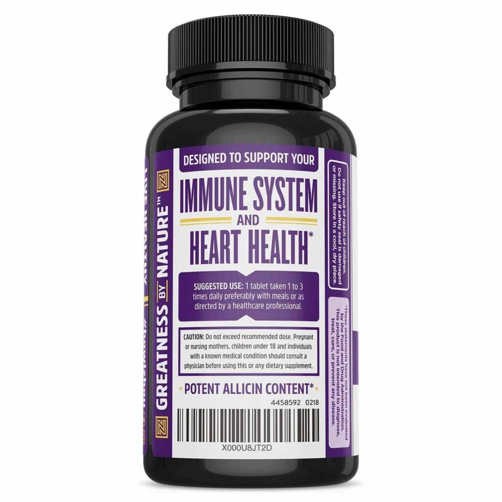 Zhou Nutrition Alho - Suporte Imunidade Força Extra 90 Tabletes - Imagem 2