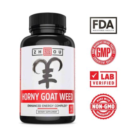 Zhou Nutrition, Horny Goat Weed com Maca - 60 Cápsulas Vegetarianas - Image 4