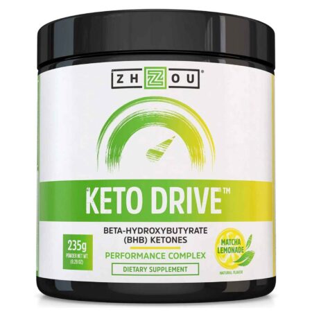 Zhou Nutrition, Keto Drive - Limonada de Matcha - 235 g Em Pó