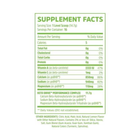 Zhou Nutrition Keto Drive Limonada de Matcha - 235g Pó para Energia e Foco - Imagem 4