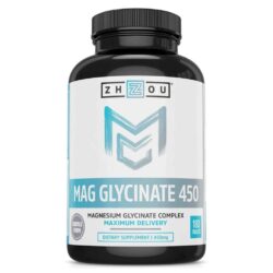 Zhou Nutrition Glicinato de Magnésio 180 Tabletes | Essencial para o Bem-Estar