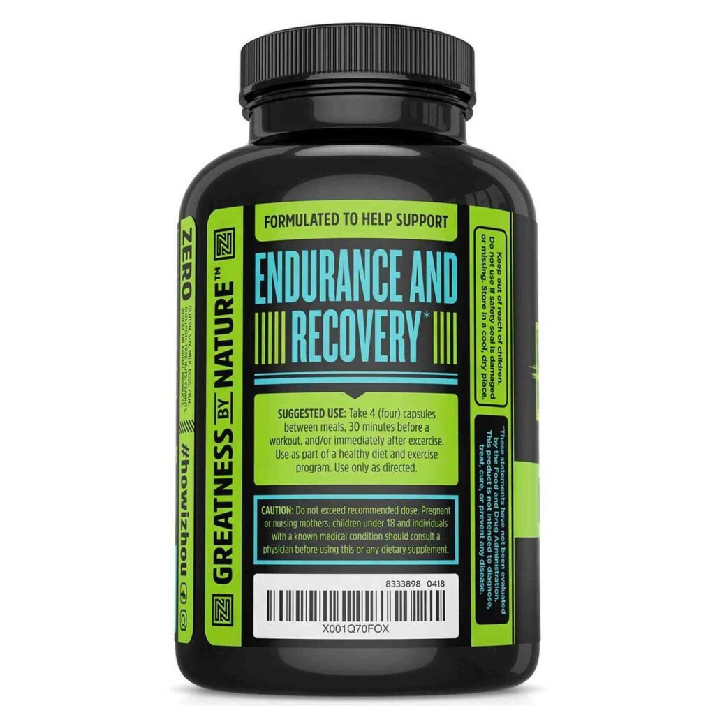 Zhou Nutrition BCAA Muscular: Recuperação Máxima com 120 Cápsulas Vegetais - Imagem 2