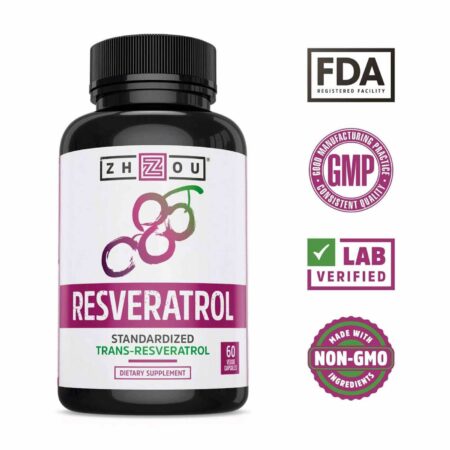 Zhou Nutrition, Resveratrol - 60 Cápsulas Vegetais - Image 4