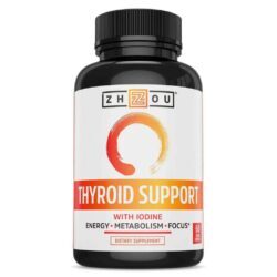 Zhou Nutrition Suporte da Tireóide com Iodo - 60 Cápsulas Vegetais: Saúde da Tireoide e Bem-Estar