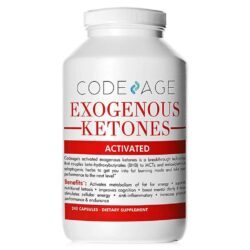 CodeAge Cetonas Exógenas - 240 Cápsulas: Energia Rápida e Foco Mental