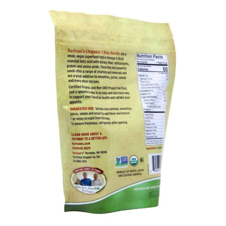 Barlean's, Semente de Chia Orgânica - 340 g (12 oz) - Image 2