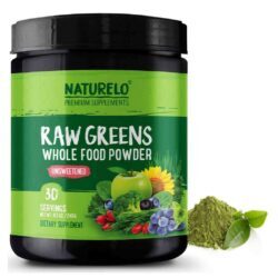 Naturelo Verdes Crus em Pó Sem Açúcar 240g 30 Porções - Nutrição Essencial Diária