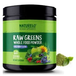 Naturelo Verdes Crus em Pó - Sabor Frutos Silvestres 480g (60 Porções)