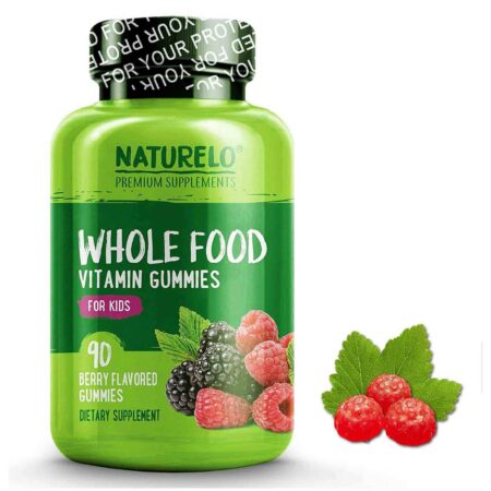 Naturelo, Vitamina em Gomas - Alimento Integral Para Crianças - 90 Gomas com sabor de Berry