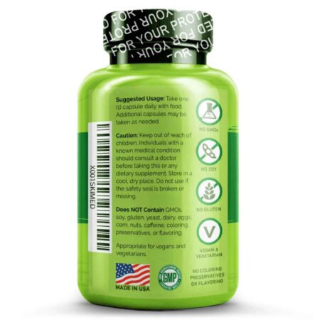 Naturelo, Magnésio 200 mg com Vegetais Orgânicos e Sementes - 120 Cápsulas Vegetarianas - Image 2