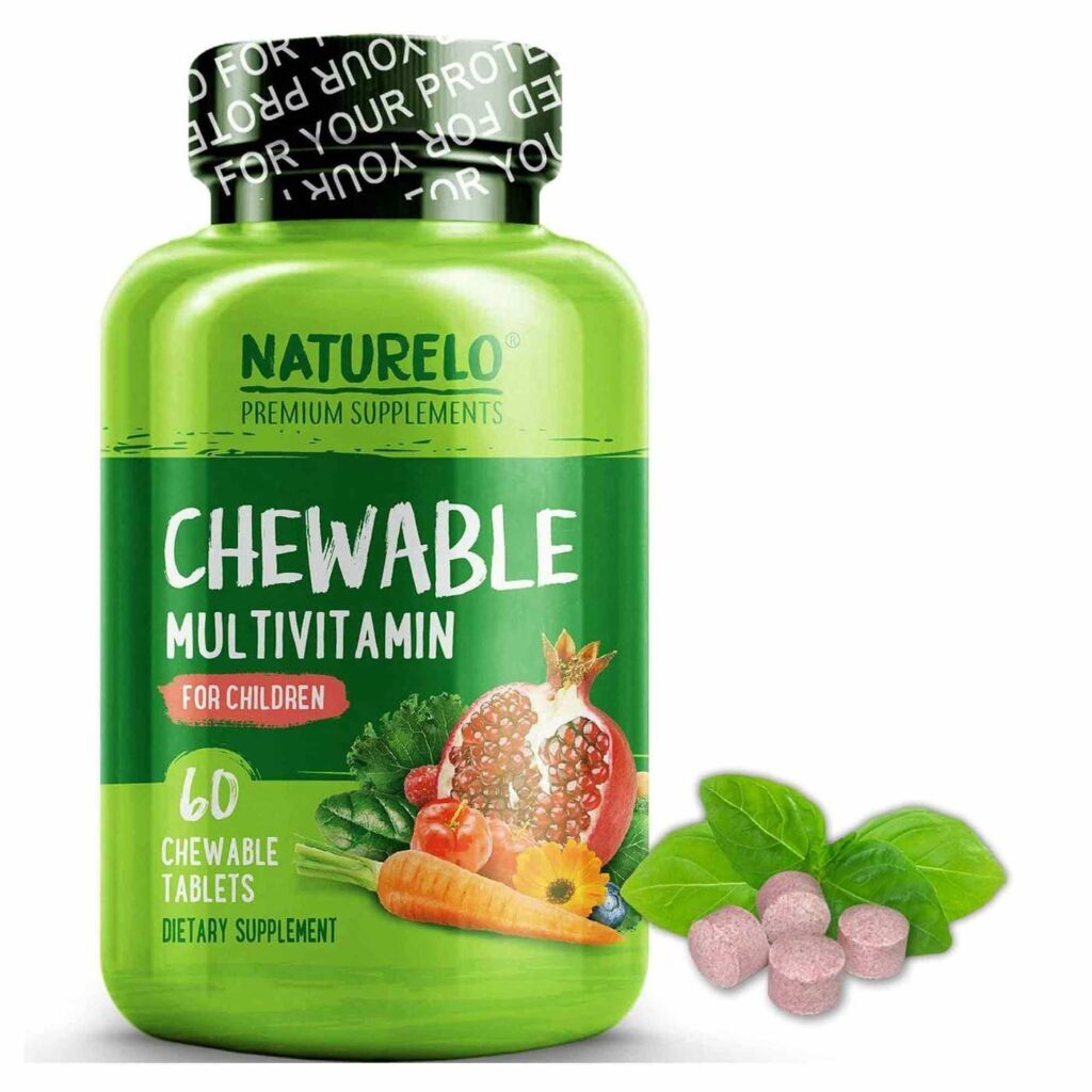Naturelo Multivitamínico Infantil Mastigável - 60 Tabletes para Saúde e Vitalidade