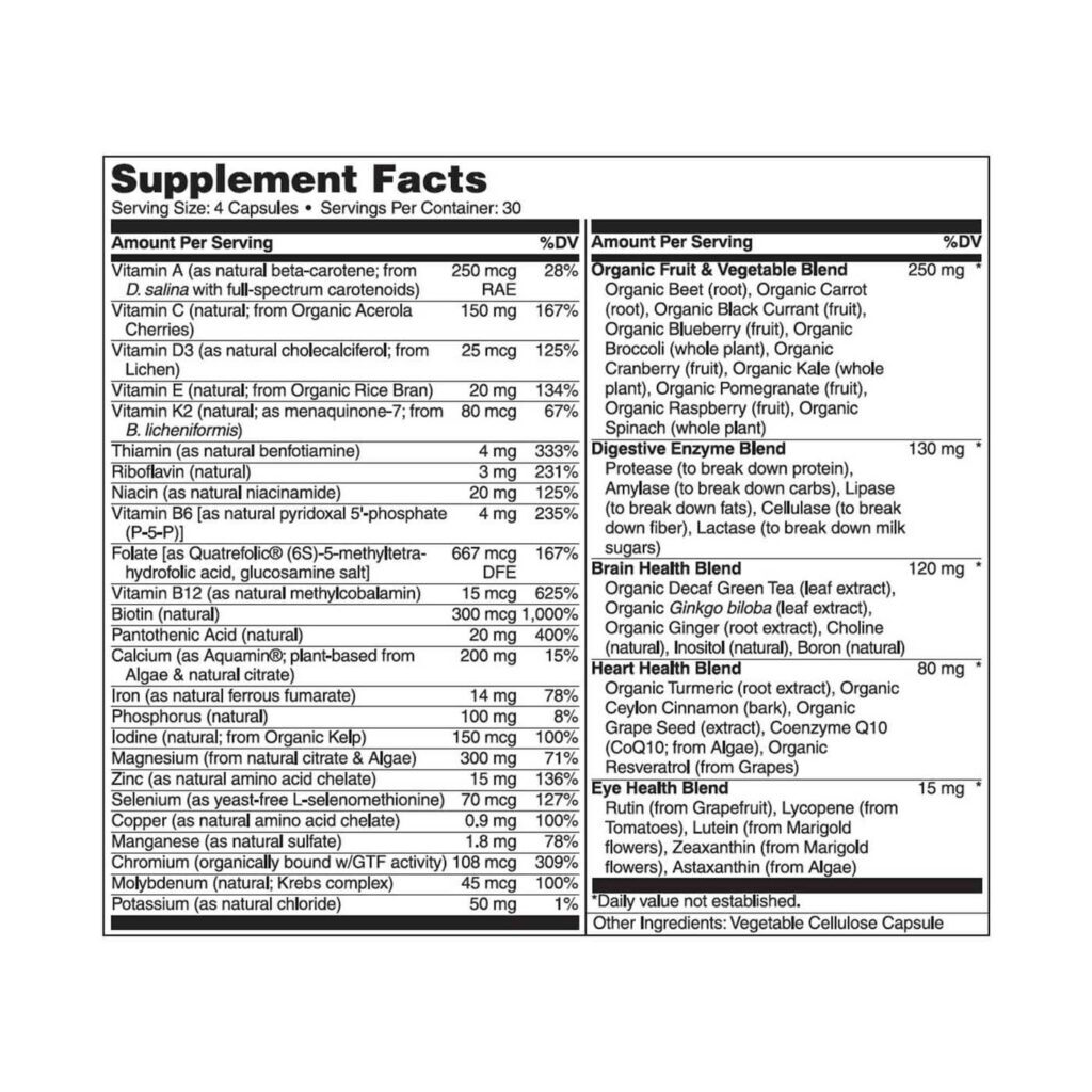 Naturelo Multivitamínico Alimento Integral para Mulheres - 120 Cápsulas: Nutrição Completa para Você - Imagem 4