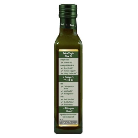 Carlson Labs Olive your Heart Ômega-3s de Azeitona e Peixe 1480mg Sabor Manjericão 250ml - Saúde Cardiovascular Brasil - Imagem 3