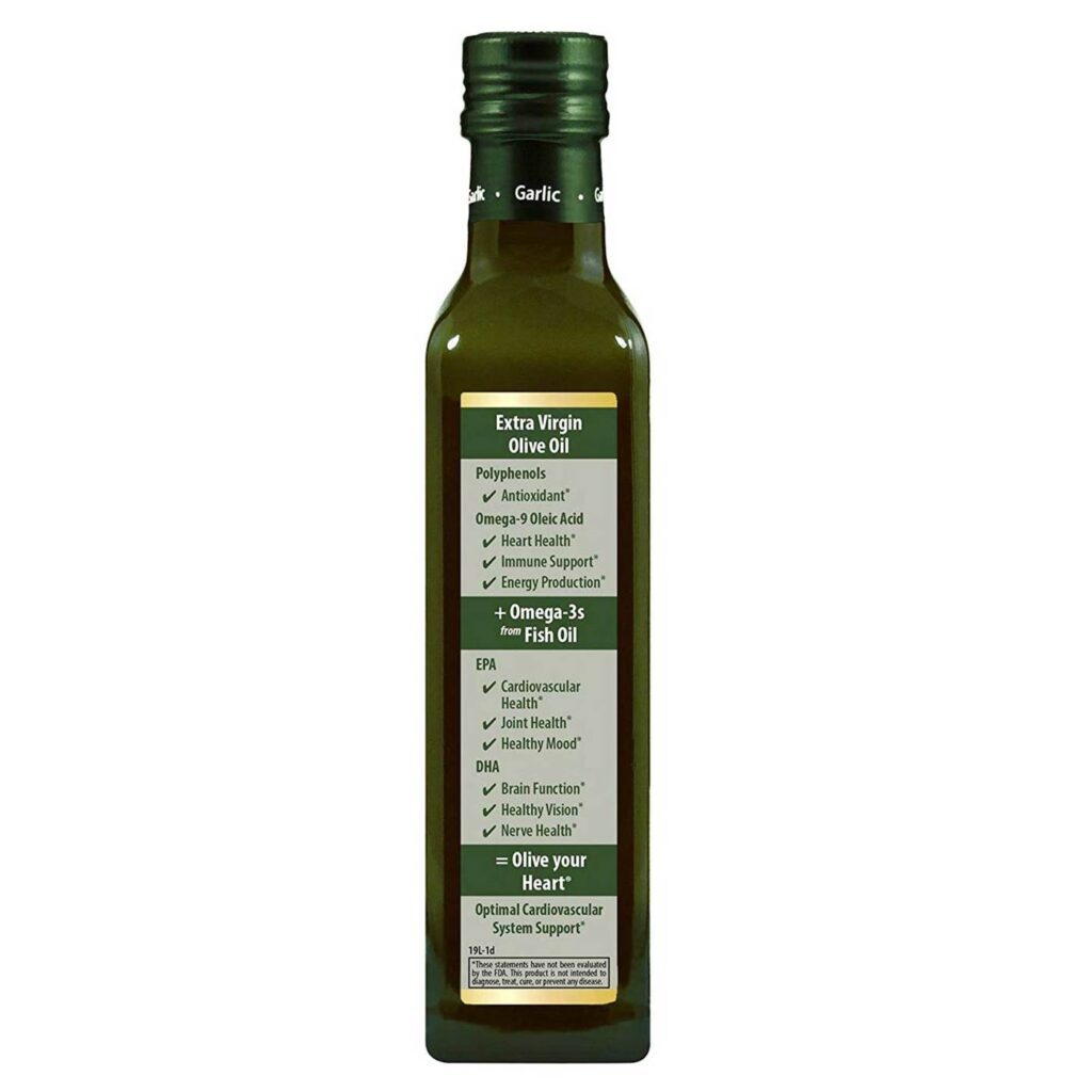Carlson Labs Olive your Heart Ômega-3 1480mg com Alho 250ml - Saúde Cardiovascular e Imunidade - Imagem 2