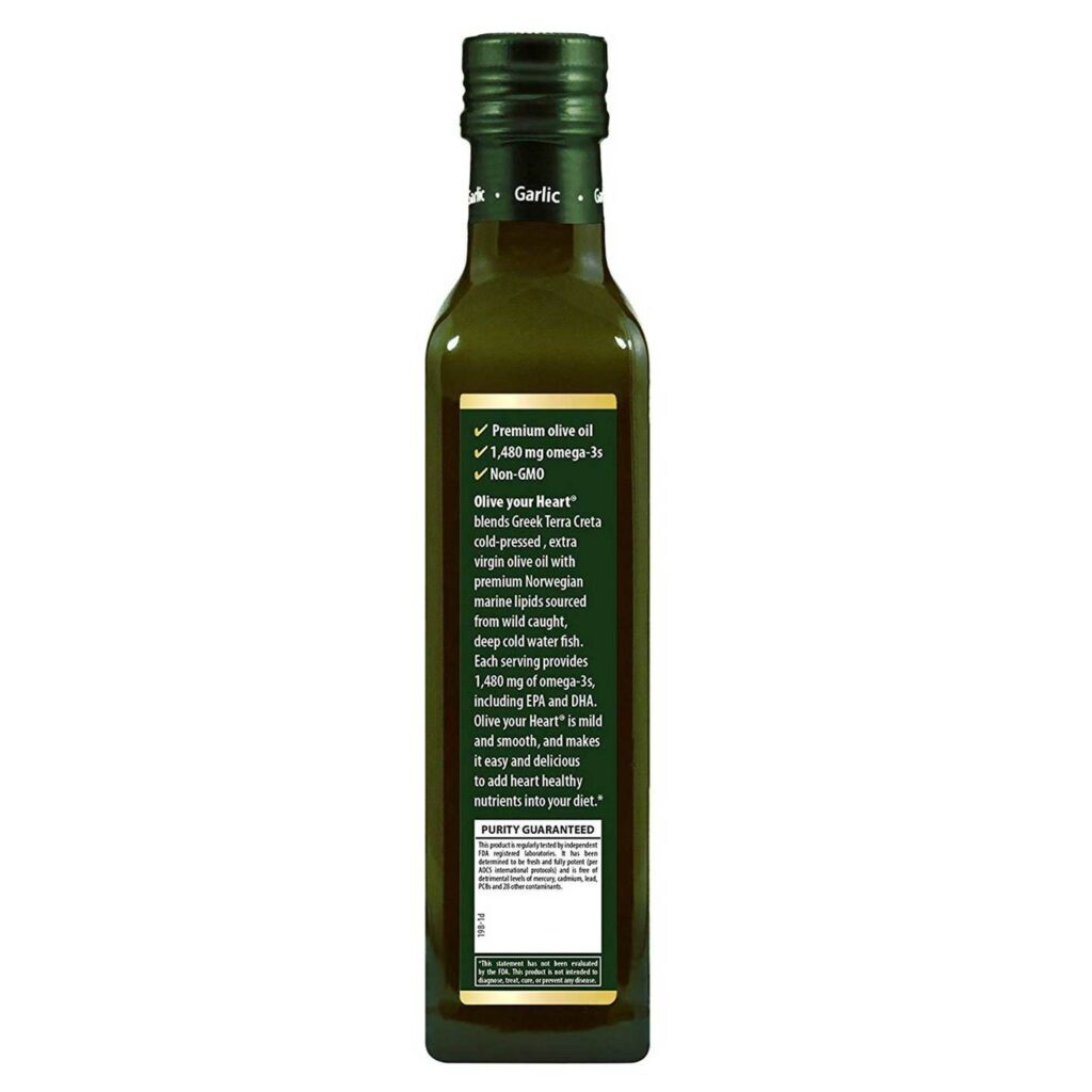 Carlson Labs Olive your Heart Ômega-3 1480mg com Alho 250ml - Saúde Cardiovascular e Imunidade - Imagem 3
