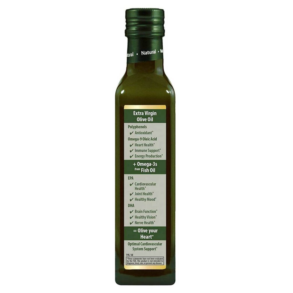 Carlson Labs Olive your Heart Ômega-3s 1480 mg Sabor Natural 250 ml - Imagem 2