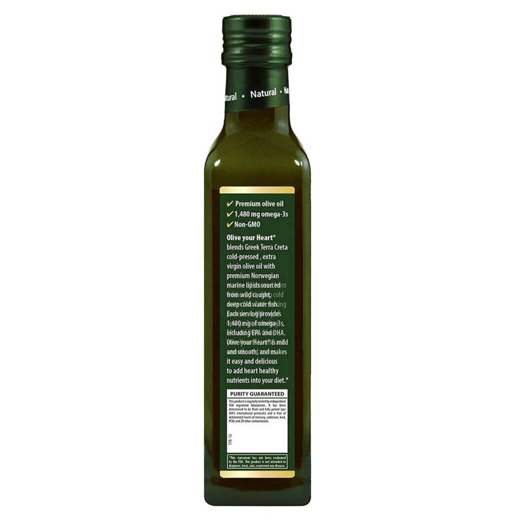 Carlson Labs Olive your Heart Ômega-3s 1480 mg Sabor Natural 250 ml - Imagem 3