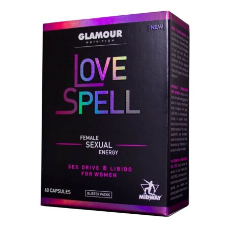 Midway Labs, Glamour Nutrition Love Spell - Energia Sexual Feminina - 60 Cápsulas