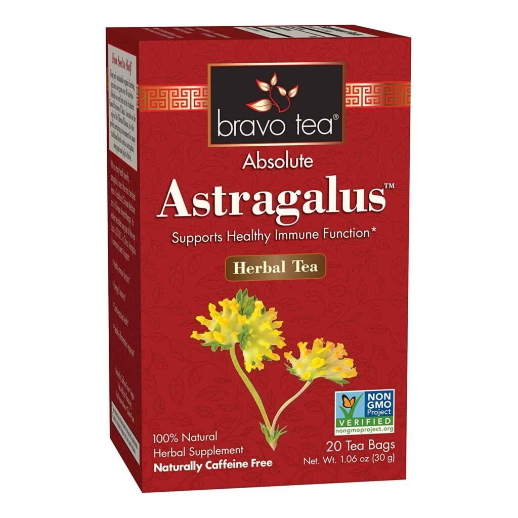 Bravo Tea Chá de Astragalus - 20 Saquinhos Orgânico para Imunidade