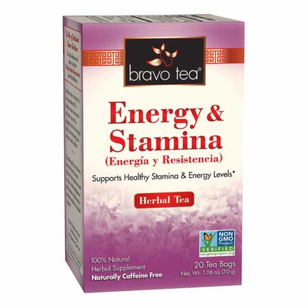 Bravo Tea, Chá Energia e Stamina - 20 Saquinhos de Chá