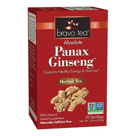 Bravo Tea, Chá de Panax Ginseng - 20 Saquinhos de Chá