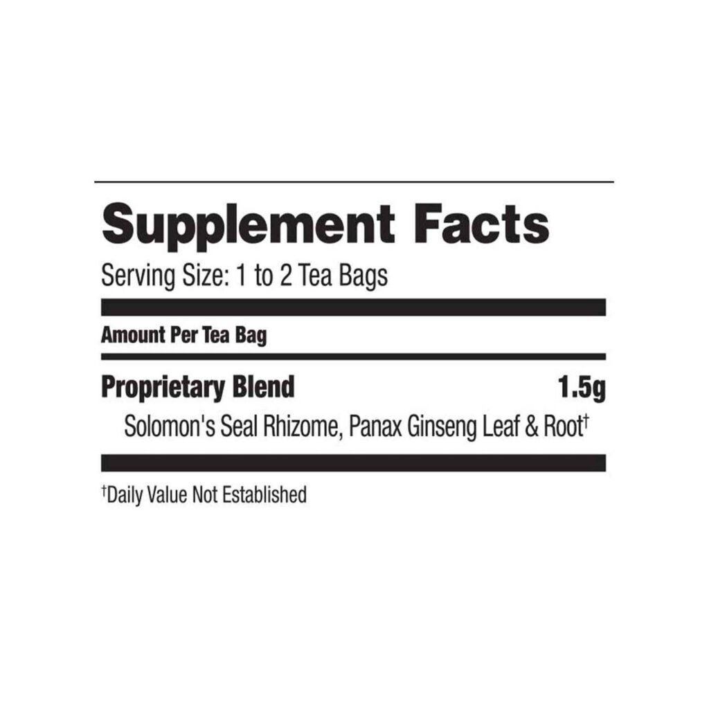 Bravo Tea Panax Ginseng: 20 Saquinhos para Energia e Foco - Imagem 2
