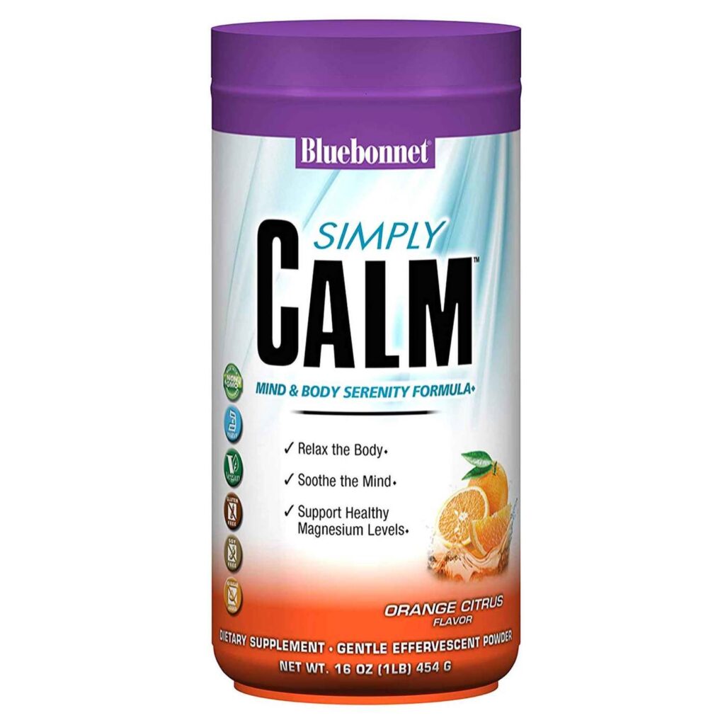 Bluebonnet Nutrition Simply Calm Sabor Laranja Cítrico 454g - Tranquilidade e Bem-Estar