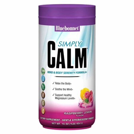 Bluebonnet Nutrition Simply Calm Raspberry Lemon Flavor 454 g