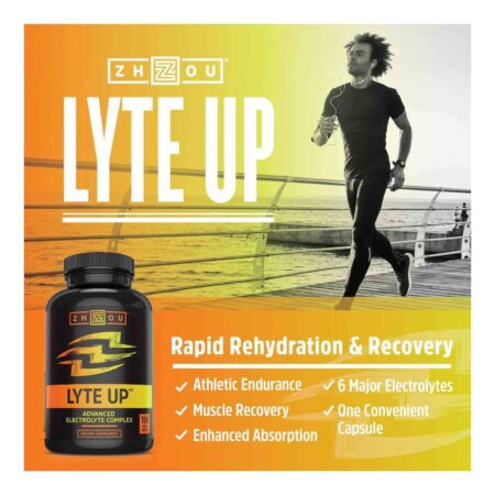 Zhou Nutrition Lyte Up Advanced Electrolyte Complex 100 Veggie Capsules - Image 5