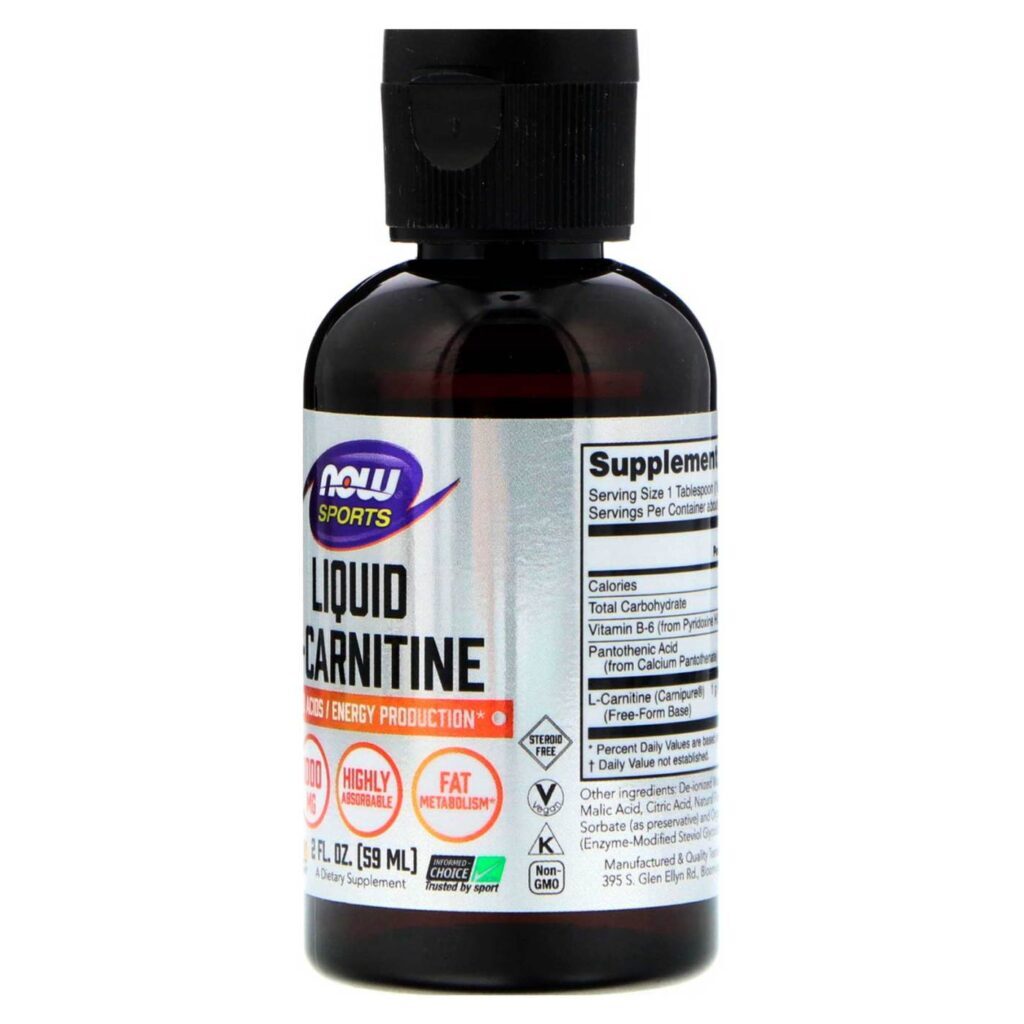 Now Foods L-Carnitina Líquida Punch Tropical 59 ml - Energia e Metabolismo - Imagem 2