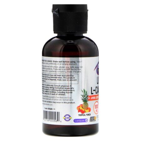 Now Foods, L-Carnitina Líquida, Punch Tropical - 59 ml - Image 5