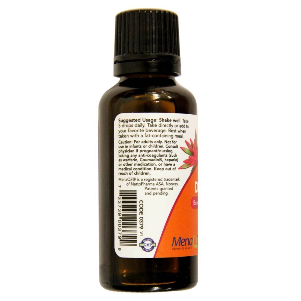 Now Foods D-3 e MK-7 Líquido: Suporte Ósseo e Cardiovascular Essencial - 30 mL - Imagem 2