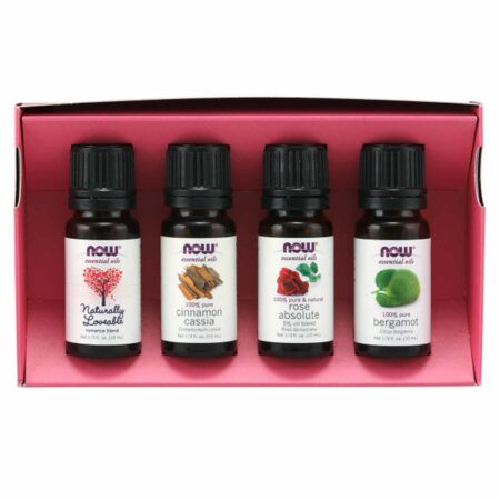 Now Foods, kit de Óleos Essenciais Amor ao Primeiro Aroma - 4 garrafas 10 ml (cada) - Image 2