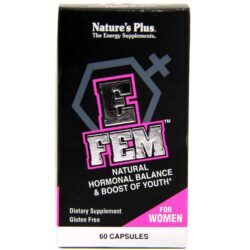 Nature's Plus E Fem 60 Cápsulas: Equilíbrio Hormonal e Bem-Estar Feminino