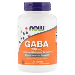 Now Foods, GABA 750 mg - 120 Comprimidos: Otimize seu Bem-Estar