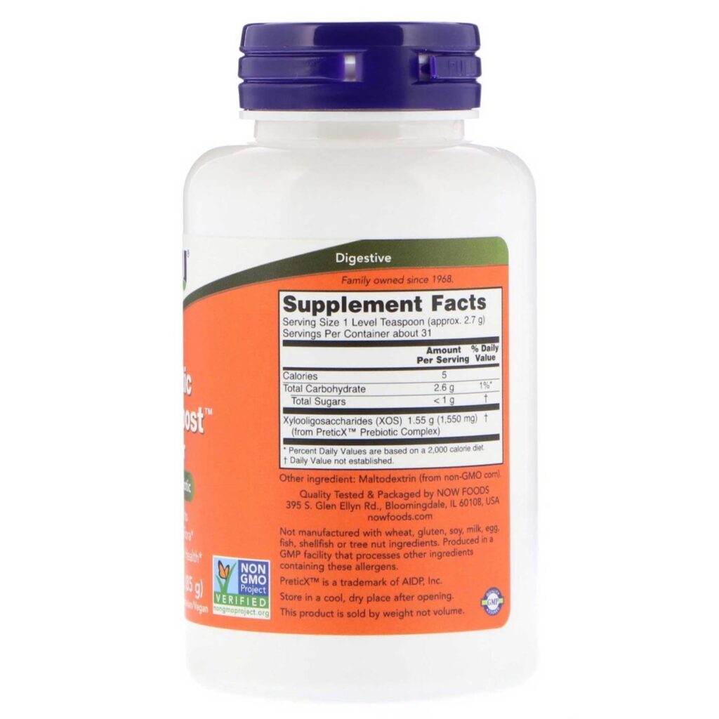 Now Foods Bifido Boost Prebiótico 85g: Saúde Intestinal e Imunidade no Brasil - Imagem 3