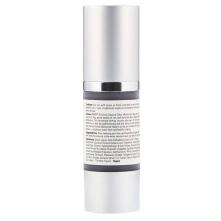 Now Foods Charcoal Detox Moisturizer 30 ml: Hidratante Facial Purificante com Carvão Ativado - Imagem 2