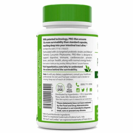 Hyperbiotics, PRO-Men™ - 30 Tabletes - Image 2