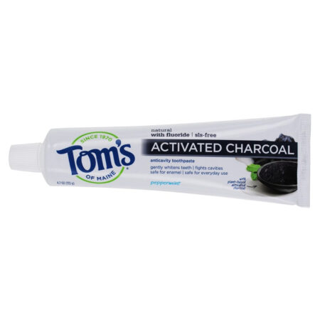 Tom's of Maine, Creme Dental de Carvão Ativado com Flúor, Hortelã-Pimenta - 133 g - Image 2