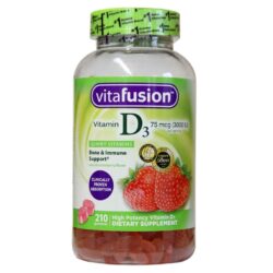 VitaFusion Vitamina D3 75 mcg (3000 UI) 210 Gomas - Imunidade e Saúde Óssea
