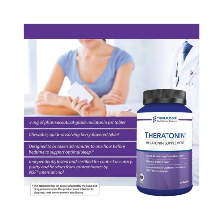 Theralogix, Theratonin® - Suplemento de Melatonina - 90 Comprimidos - Image 4