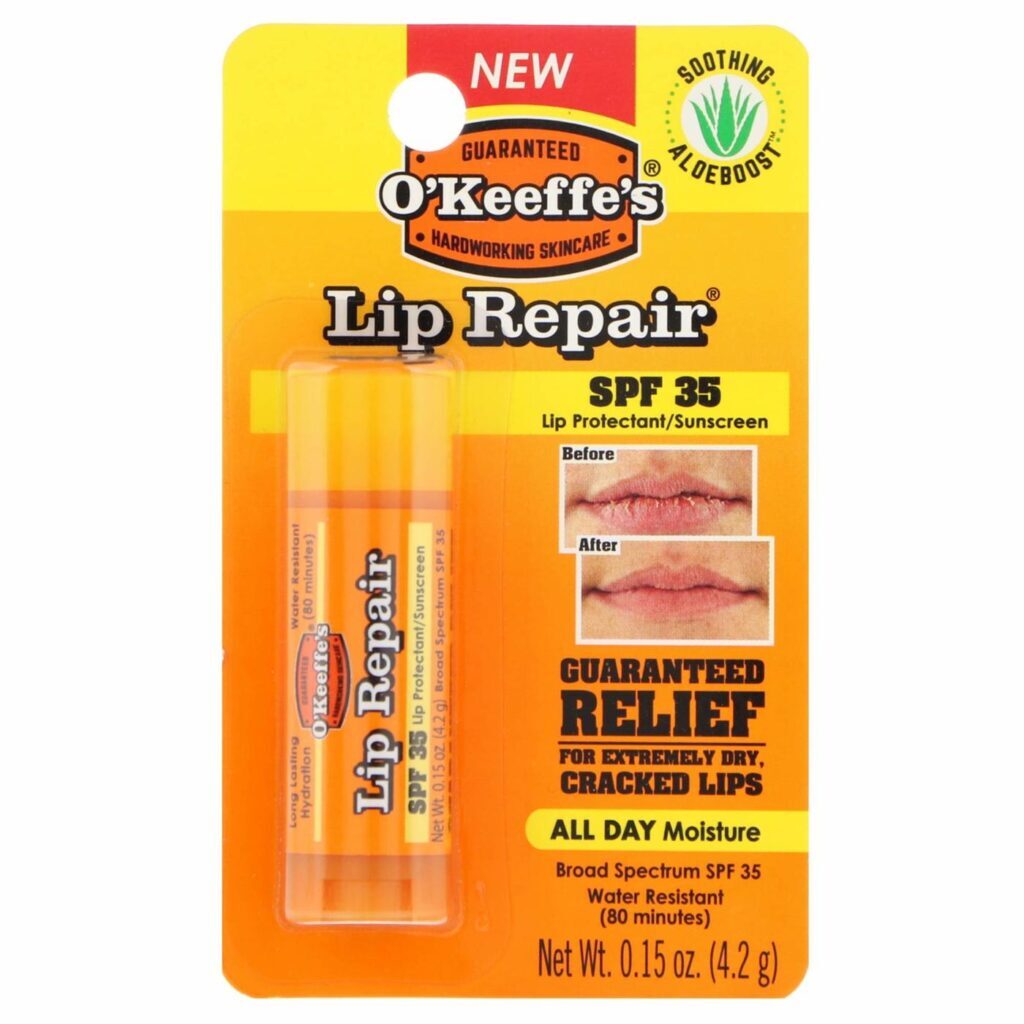 O'Keeffe's Protetor Labial FPS 35 - Proteção e Hidratação Duradoura 4.2g
