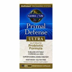 Garden of Life Primal Ultra Defense Probiótico - 60 Cápsulas Vegetarianas para Saúde Intestinal
