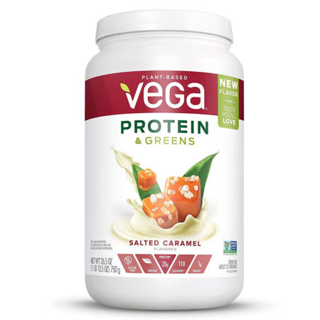 Vega, Proteína Verde - Sabor Caramelo salgado - 26.5 oz (750g)